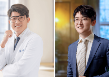 白袍人生創辦人張益豪醫師與英國全球領袖媒體《The Icons》艾肯氏國際名人誌執行長許復。（圖：The Icons）