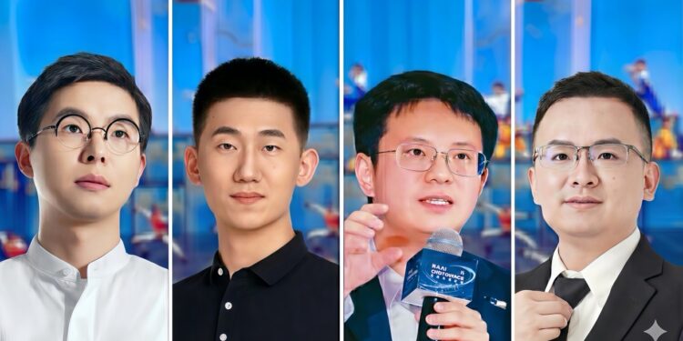 2026 年中國央視春晚，四家中國機器人公司同台亮相，被媒體稱為「鋼鐵軍團的集結」。（圖：The Icons、新華社、北京科技報、商學院雜誌、雷科技）