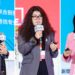 覓目出海創辦人潘濤（左）、ITE 集團中國區總經理米亞賽·吐爾遜（中）、中安智慧物流聯合創辦人何緬芝（右）。（圖：覓目出海）